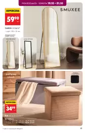 Biedronka gazetka | Hity i inspiracje - 17.10 Strona 17: Lustro stojące €59,90, Puf ze schowkiem €34,99