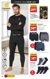 Biedronka gazetka Strona 28: Bokserki męskie , 2 pak €34,99, Koszulka lub legginsy termoaktywne męskie €39,99
