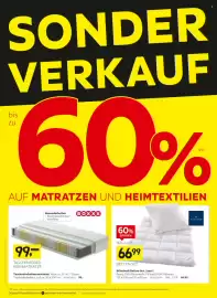 XXXLutz Prospekt Seite 1: TASCHENFEDERKERNMATRATZE €99,00, Billerbeck Betten-Set „Luna“ €66,99