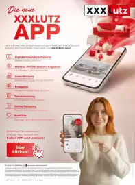 XXXLutz Prospekt Seite 4: Die neue XXXLUTZ APP Hand aufs Herz: Wer schleppt heute noch gern Plastikkarten, Prospekte und