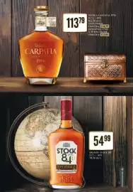 Dino gazetka | Alkohole Strona 5: Brandy Stock 84 €54,99, WÓDKA CARPATIA 1996 €113,79