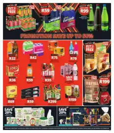 Checkers catalogue Page 5: Cappy 100% Fruit Juice Blend €75,00, Appletiser/Graptiser Sparkling Juice €99,00