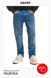 Cropp gazetka tydzień 42 Strona 2: Niebieskie jeansy slim fit Cropp €119,99