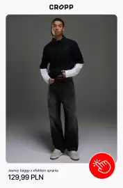 Cropp gazetka tydzień 42 Strona 4: Jeansy baggy z efektem sprania Cropp €129,99