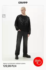 Cropp gazetka tydzień 42 Strona 6: Jeansy ze stretchem i efektem sprania Cropp €129,99