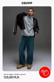 Cropp gazetka tydzień 42 Strona 8: Jeansy baggy z efektem sprania Cropp €129,99