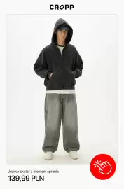 Cropp gazetka tydzień 42 Strona 9: Jeansy skater z efektem sprania Cropp €139,99