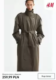 H&M gazetka tydzień 42 Strona 3: Obszerny trencz z diagonalu H & M €259,99