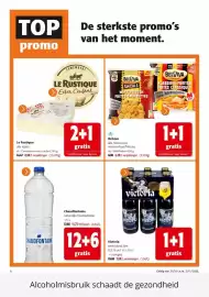 Colruyt folder Pagina 4: Le Rustique alle kazen €8,98, Chaudfontaine natuurlijk mineraalwater €11,77