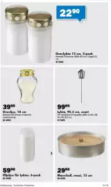 Biltema reklamblad Sida 16: Lykta, 95,5 cm, svart €99,90, Gravljus €39,90