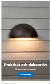 Biltema reklamblad Sida 8: Praktiskt och dekorativt Allt inom utomhusbelysning. Se sortiment Julbelysning - Stockholm