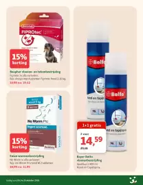 Maxi Zoo folder week 43 Pagina 15: Beaphar Fiprotec €19,42, Emax wormenbestrijding €11,99