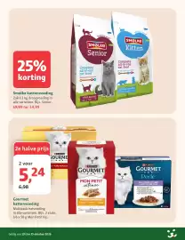 Maxi Zoo folder week 43 Pagina 16: Smolke kattenvoeding €14,99, Purina Gourmet kattenvoeding €5,24