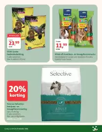 Maxi Zoo folder week 43 Pagina 22: Vitakraft konijnen- en knaagdierensnacks €11,99, ESVE Corbo bodembedekking €23,99