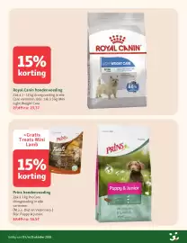 Maxi Zoo folder week 43 Pagina 7: Royal Canin hondenvoeding €23,37, Prins hondenvoeding €16,57
