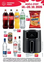 Makro leták Strana 1: Coca-Cola, Fanta, Sprite €27,50, Bohemia křupky €21,90