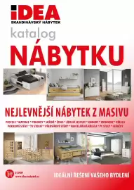 IDEA nábytek leták Strana 1: IDEA SKANDINÁVSKÝ NÁBYTEK katalog NABYTKU NEJLEVNĚJŠÍ NÁBYTEK Z MASIVU POSTELE * MATRACE *