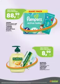 Catalog La Doi Pasi Pagină 15: Pampers active baby €88,99, Palmolive săpun lichid + palmolive săpun solid €8,99