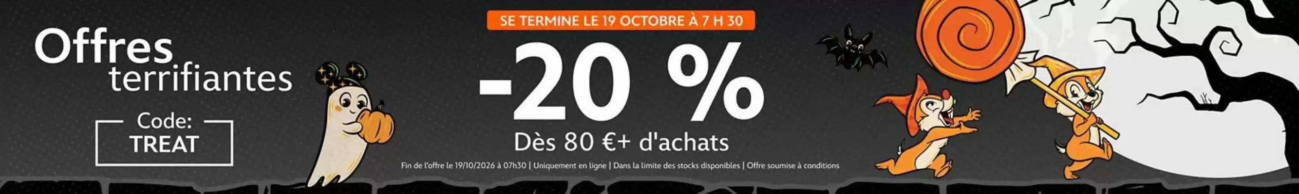 Shop Disney (valable jusqu'au 19-10)