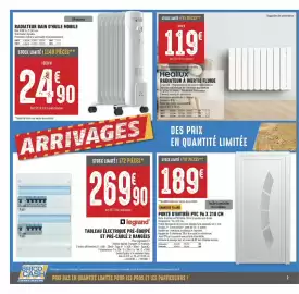 Catalogue Brico Cash page 2: PORTE D'ENTRÉE PVC €189,00, RADIATEUR BAIN D'HUILE MOBILE €24,90