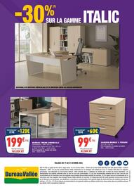 Catalogue Bureau Vallée page 12: BUREAU TREND CHENE/ALU €199,00, CAISSON MOBILE 3 TIROIRS €99,00