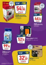 Catalogue Bureau Vallée page 8: Canon Pack de 2 cartouches d'encre €54,90, EPSON Multipack 405 €52,90