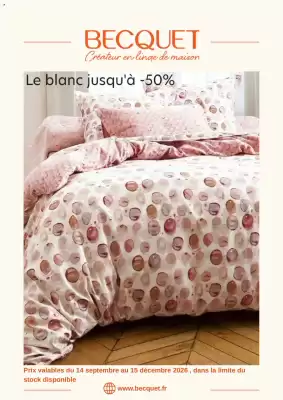 Becquet (valable jusqu'au 15-12)