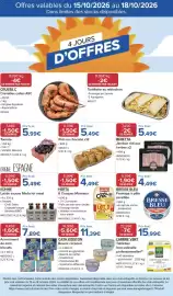 Catalogue Costco page 1: Tartiflette au reblochon €8,99, Pain au chocolat €5,49