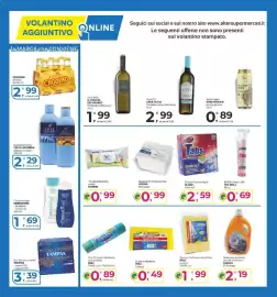 Volantino Alter Discount Pagina 15: Bagnoschiuma Felce Azzurra €2,29, 30 tabs lavastoviglie GLARE tutto in 1 €2,59