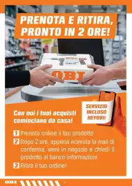 Volantino OBI Pagina 10: PRENOTA E RITIRA, PRONTO IN 2 ORE! QBI SERVIZIO Con noi i tuoi acquisti INCLUSO HEYOBI! cominciano