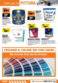 Volantino OBI Pagina 12: Smalto all'acqua brillante €14,99, Smalto cucina "Rinnovare Perfection" €29,99