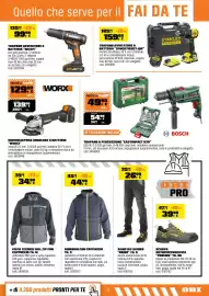 Volantino OBI Pagina 17: Trapano avvitatore a batteria Stanley Fatmax €159,00, Trapano avvitatore a batteria TWORX €99,99