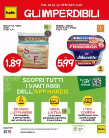 Volantino Hardis Pagina 16: Savoiardi di Fonni €1,89, Mareblu tonno all'olio di oliva €5,99