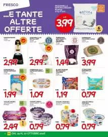 Volantino Hardis Pagina 6: Mozzarella di bufala DOP €2,99, Gorgonzola dolce Igor €1,99