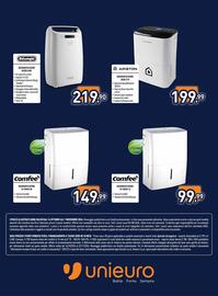 Volantino Unieuro Pagina 16: Comfee deumidificatore €149,99, Ariston deumidificatore deos 21s €199,99