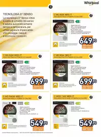 Volantino Unieuro Pagina 6: Asciugatrice a pompa di calore Whirlpool €699,90