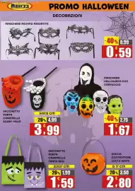 Volantino Maury's Pagina 11: Zucca contenitore luci e suoni €2,80, Sacchetto porta caramelle frank bag €1,59