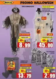 Volantino Maury's Pagina 8: Gabbia con scheletro €13,79, Famiglia fantasma con luci LED €45,00