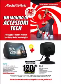 Volantino MediaWorld Pagina 1: Media World 35% ANNIVERSARIO LET'S WW UN MONDO DI ACCESSORI TECH Festeggia i nostri 35 anni