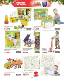 Volantino Toys Center Pagina 11: Giraffa multiattività €39,99, Set costruzioni soft €19,99