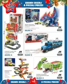 Volantino Toys Center Pagina 110: Camion-pista police €19,99, Chomp-a-saurus autotrasportatore €29,99