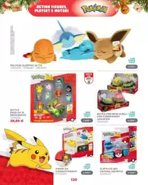 Volantino Toys Center Pagina 122: Pokémon Battle Pack da 10 personaggi €39,99, Arena da combattimento €120,00
