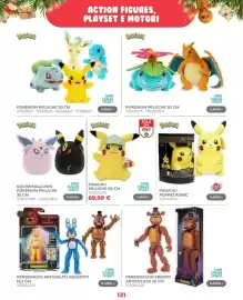 Volantino Toys Center Pagina 123: Pikachu peluche €69,99, Personaggio Freddy articolato €21,00