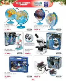 Volantino Toys Center Pagina 169: Microscopio smartconnectable €24,99, Mappamondo luminoso fisico/politico €34,99