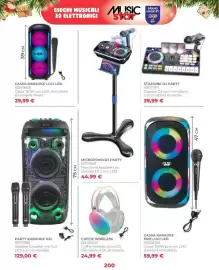 Volantino Toys Center Pagina 202: Cuffie wireless €24,99, Microfono DJ Party €44,99