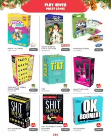 Volantino Toys Center Pagina 236: Non andare in TILT €13,90, What the fuck Goliath €18,00