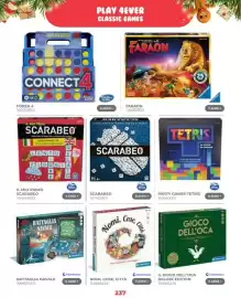 Volantino Toys Center Pagina 239: Battaglia navale Clementoni €19,99, Faraon Ravensburger €12,99