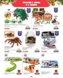 Volantino Toys Center Pagina 66: Set di dinosauri Toys World €24,99, Squalo radiocomandato €24,99