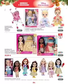 Volantino Toys Center Pagina 86: Bambola di Belle/ di Vaiana con kit gonna e tiara per bambine €29,99