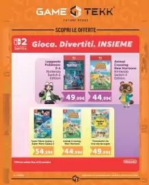 Volantino FreeShop Pagina 17: Animal Crossing: New Horizons €44,99, Tomodachi Life Una vita da sogno €49,99